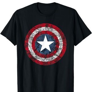 Marvel Captain America Avengers Shield Comic T-Shirt
